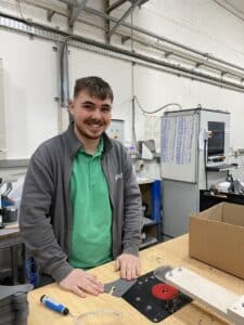 Photo of Liam Hithersay, an apprentice at Jenx